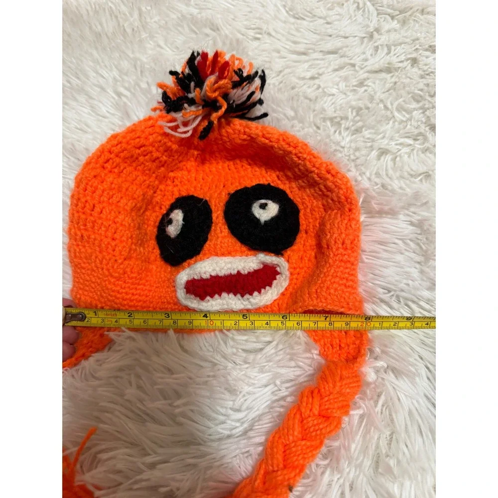 Yo Gabba Gabba Handmade Crochet Beanie Lot Muno Toodee Earflap Hats Kids 4pc